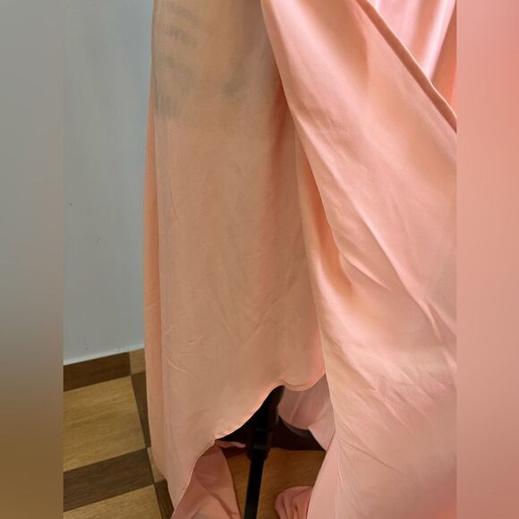 NWT Show Me Your Mumu Kendall Maxi Dress Dust Blush Crisp Light Pink Bridesmaid - Picture 5 of 9